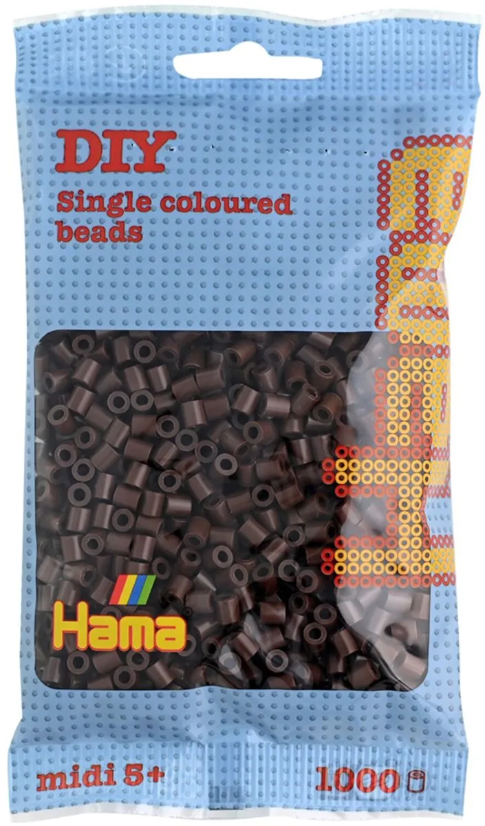Hama Strijkkralen Bruin 1000 Stuks