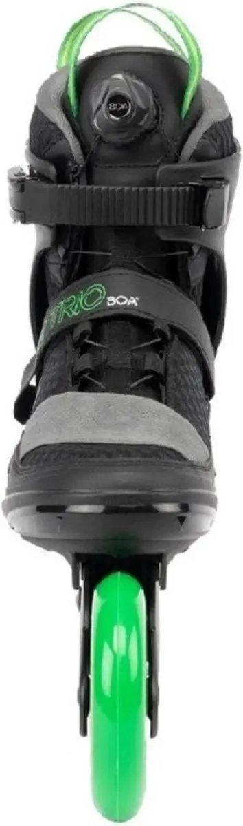 K2 Trio LT 100 Inlineskates - 100mm - Zwart/Groen - 42 - afbeelding 5 van 6