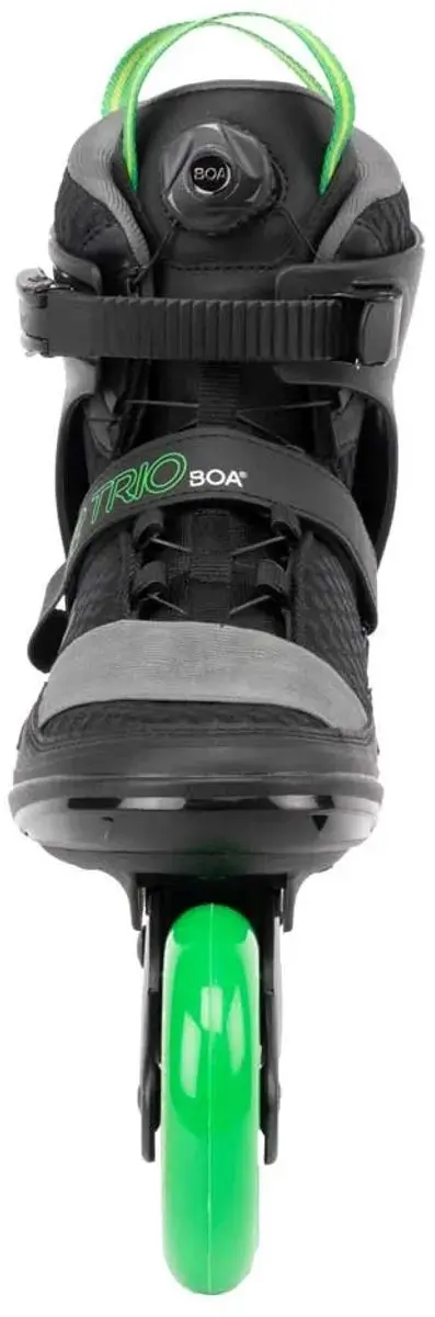 K2 Trio LT 100 Inlineskates - 100mm - Zwart/Groen - 42 - afbeelding 4 van 6