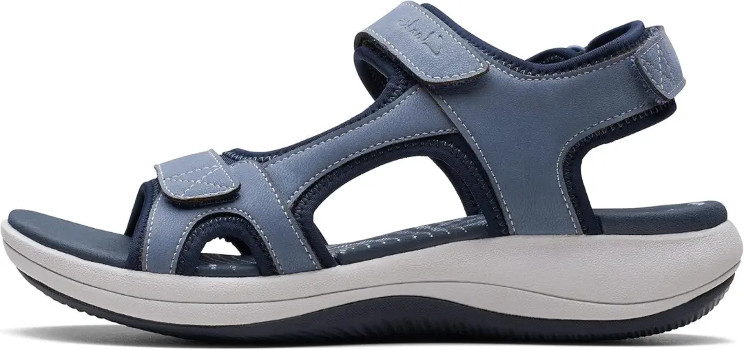Clarks Mira Bay Dames Sandalen Blauw Textiel Maat 42