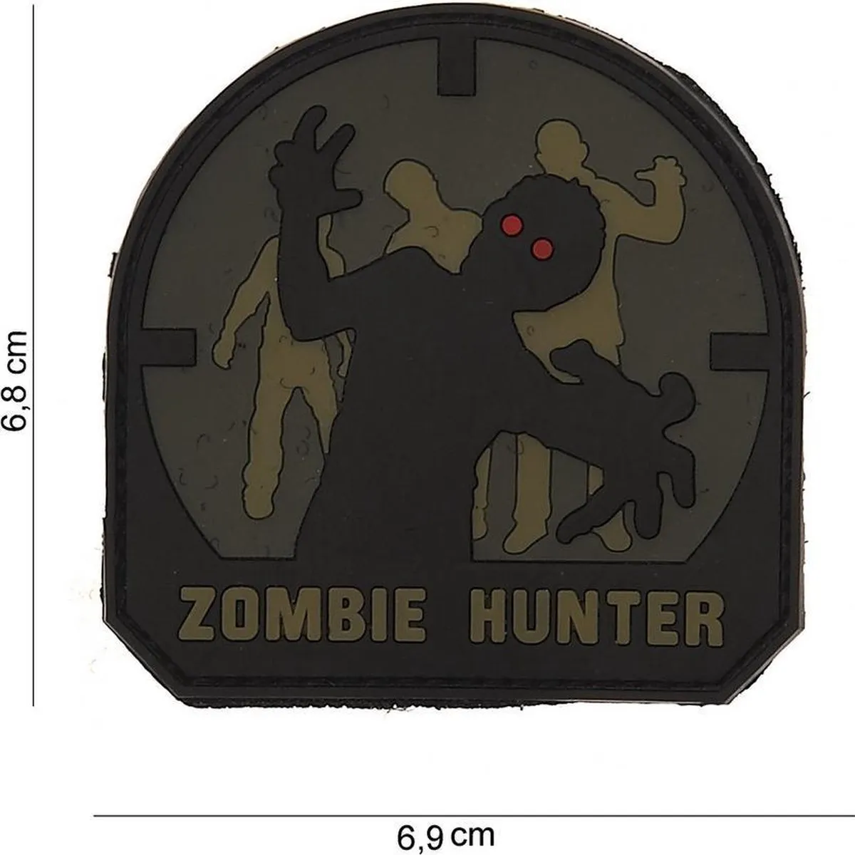 101 Inc Embleem 3D Pvc Zombie Hunter Acu-A 13042