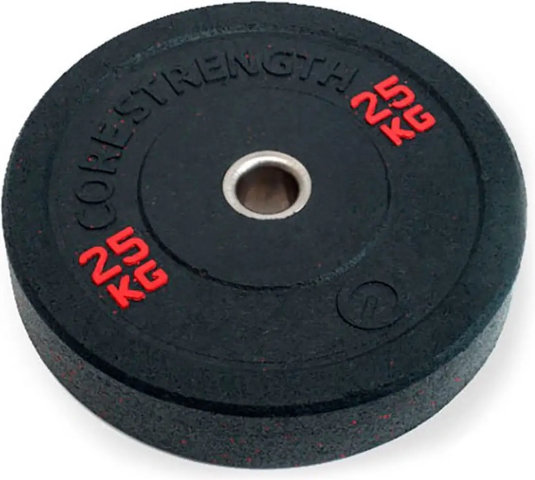 Olive Hi Temp Olympische Bumper Plate 25kg Zwart 15 kg