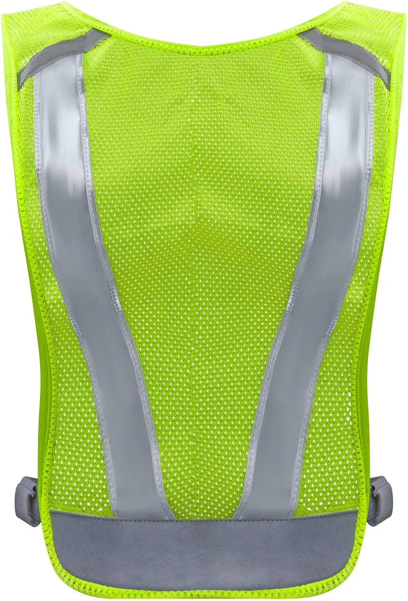 Bee Safe LED vest USB met telefoonvak - Lime - afbeelding 3 van 3