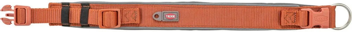 Trixie Halsband Premium Extra Breed 40-48cm - Grafiet Grijs/Roest - afbeelding 3 van 4