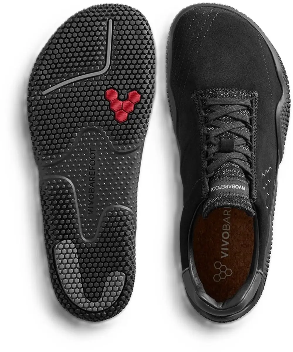 Vivobarefoot Motus Studio Leren Sneakers - Zwart EU 44 - afbeelding 4 van 6