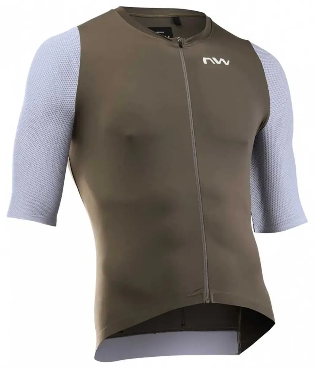 Northwave Extreme Evo Wielertrui Korte Mouw - Bruin/Grijs - M