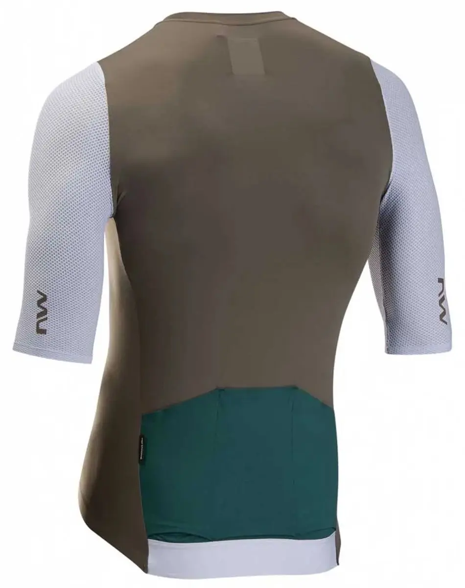 Northwave Extreme Evo Wielertrui Korte Mouw - Bruin/Grijs - M - afbeelding 2 van 2
