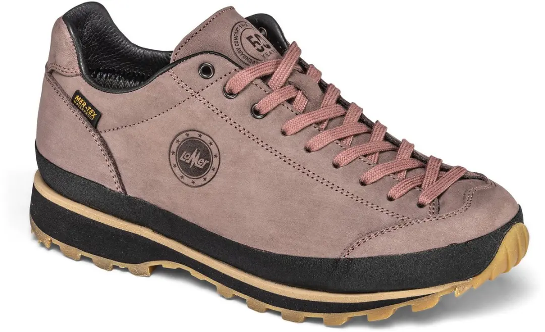 Lomer Bio Naturale MTX Lage Wandelschoenen Dames - Bruin Roze - afbeelding 4 van 6