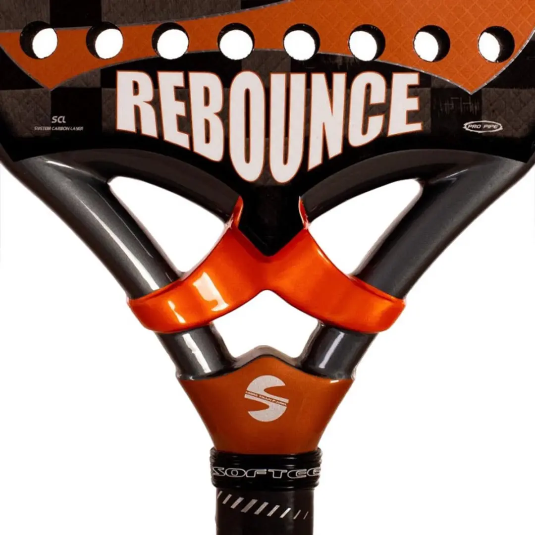 Softee Rebounce Paddle Racket - Orange - afbeelding 2 van 5