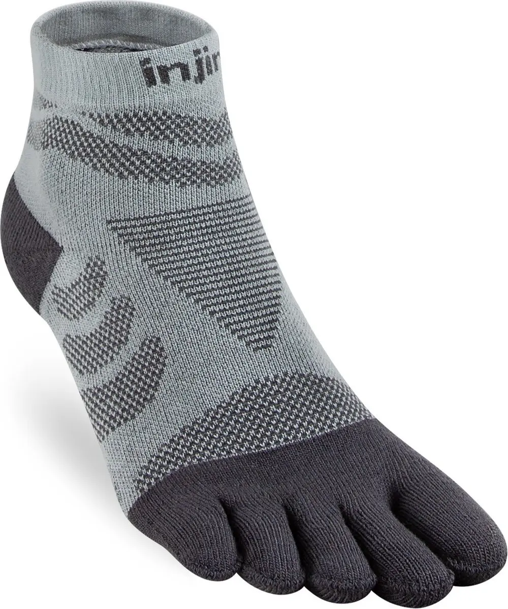 Injinji Ultra Run Mini-Crew Dames Teensokken - Grijs - afbeelding 4 van 5