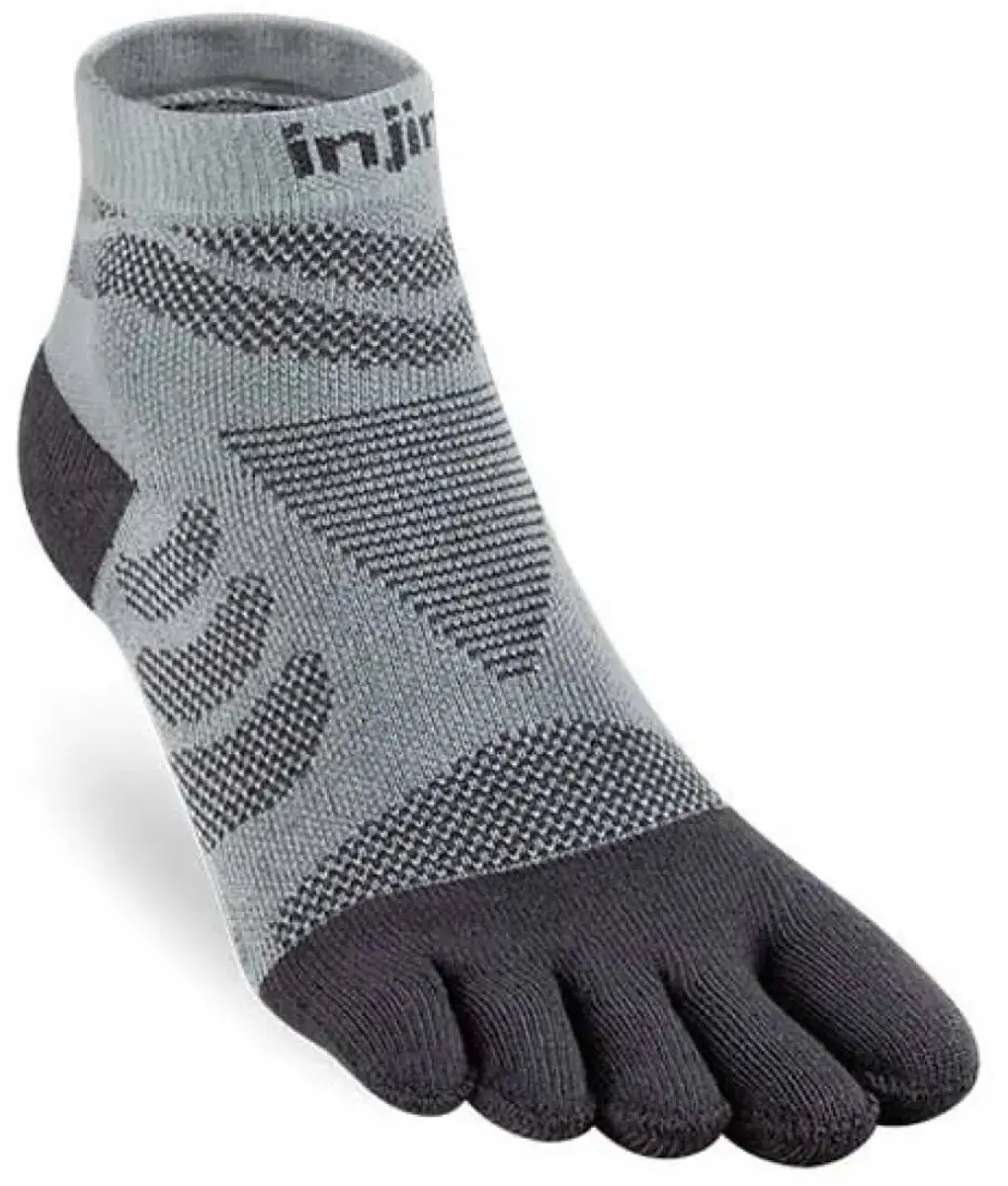 Injinji Ultra Run Mini-Crew Dames Teensokken - Grijs - afbeelding 5 van 5