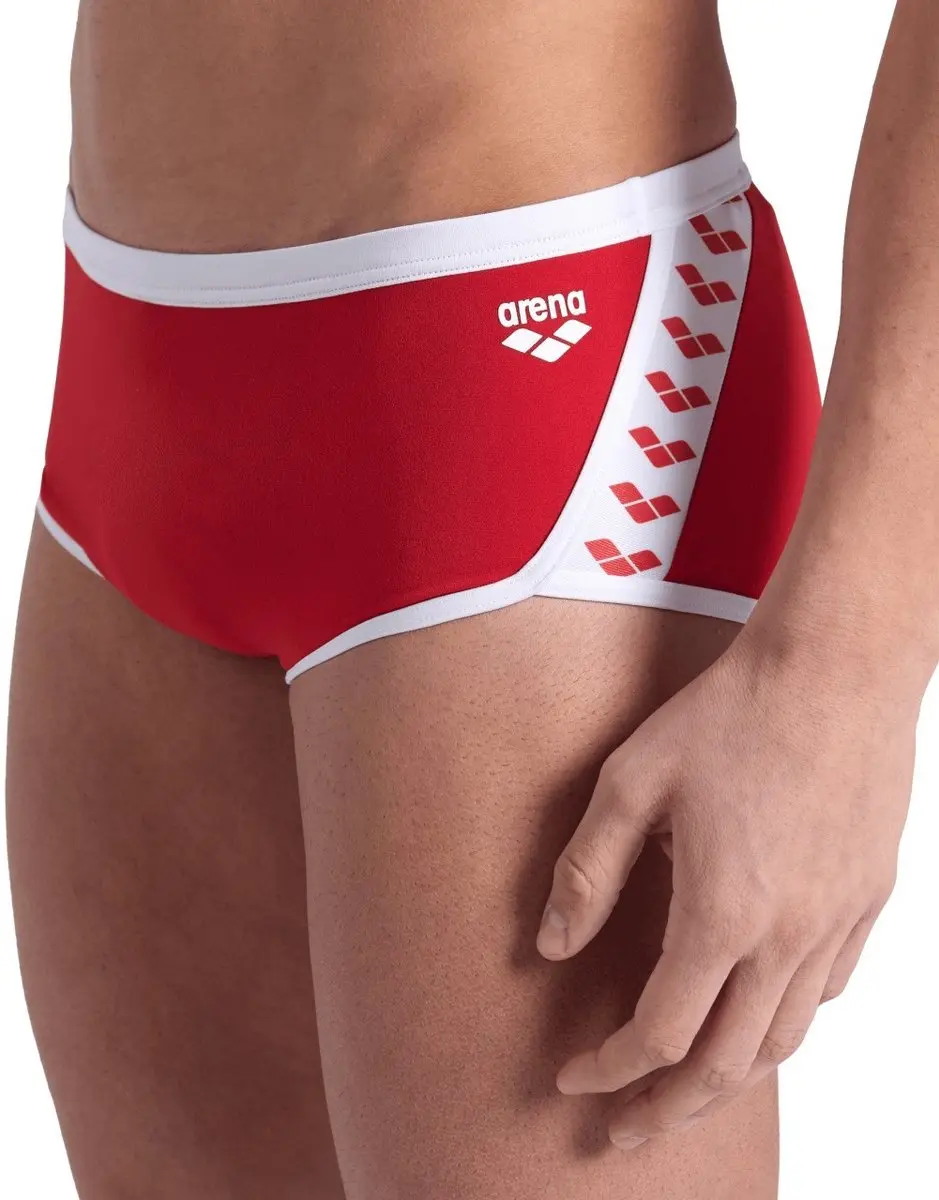 Arena M Icons Zwemshort Low Waist - Rood/Wit - afbeelding 6 van 6