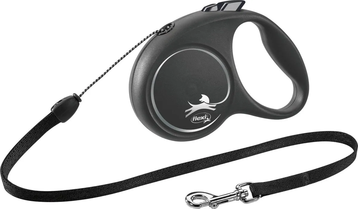 Flexi Blakc Design Hondenriem Koord