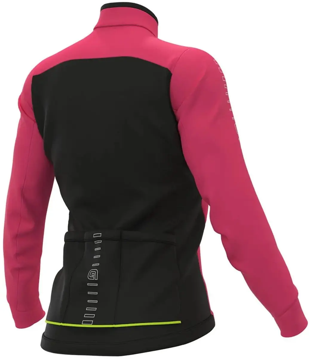 Alé Solid Fondo Dames Fietsshirt - Fluo Roze - L - afbeelding 2 van 6