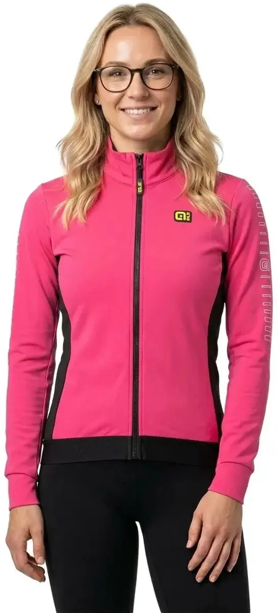 Alé Solid Fondo Dames Fietsshirt - Fluo Roze - L - afbeelding 3 van 6