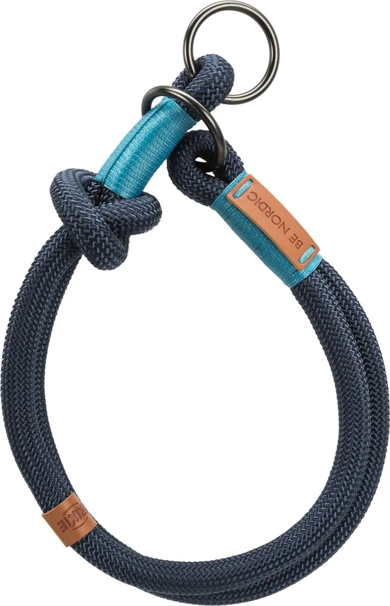 Trixie Halsband Nordic Slip Hond - 55x1,3cm - Donkerblauw/Lichtblauw