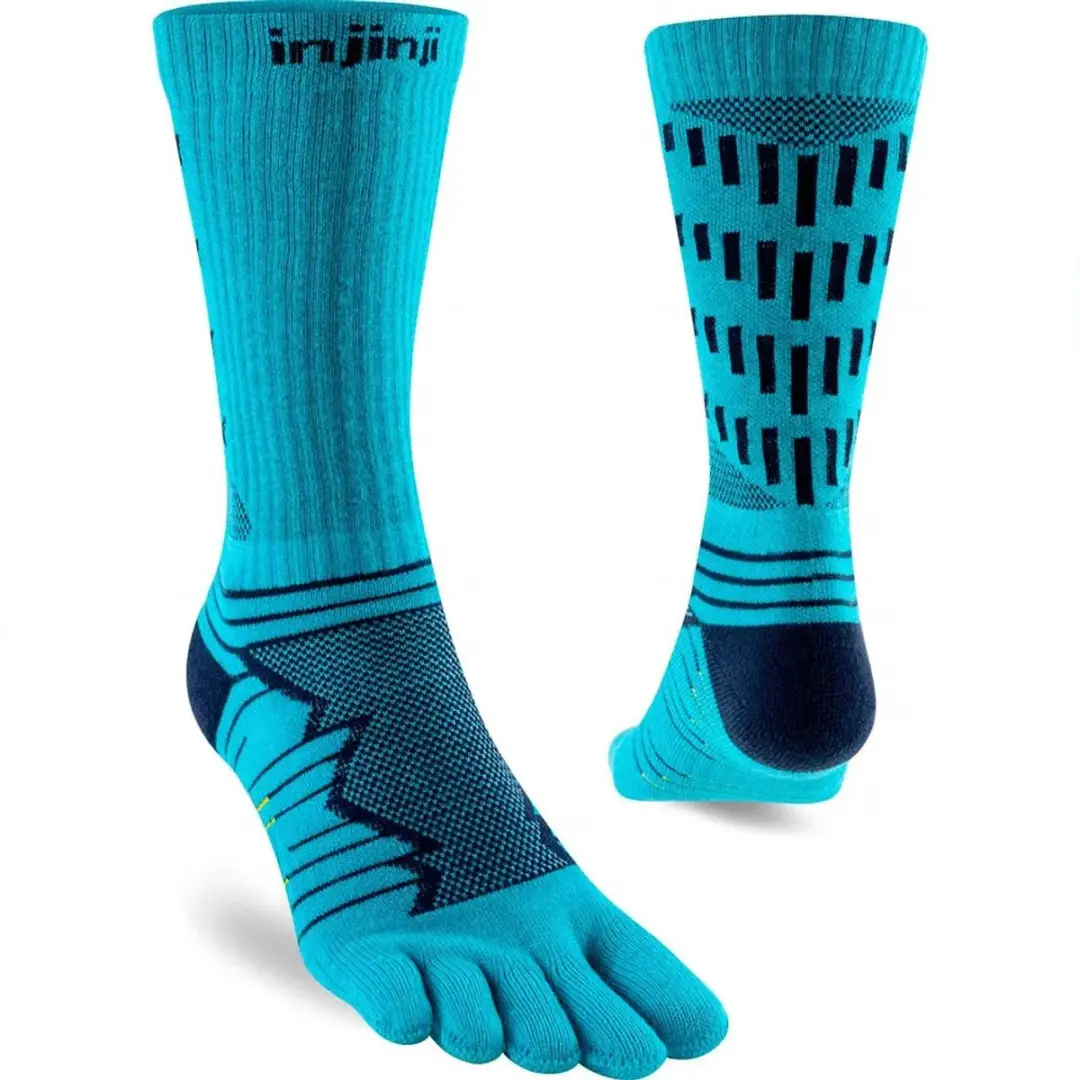 Injinji Ultra Run Crew Teensokken - Pacific Blue - afbeelding 2 van 6