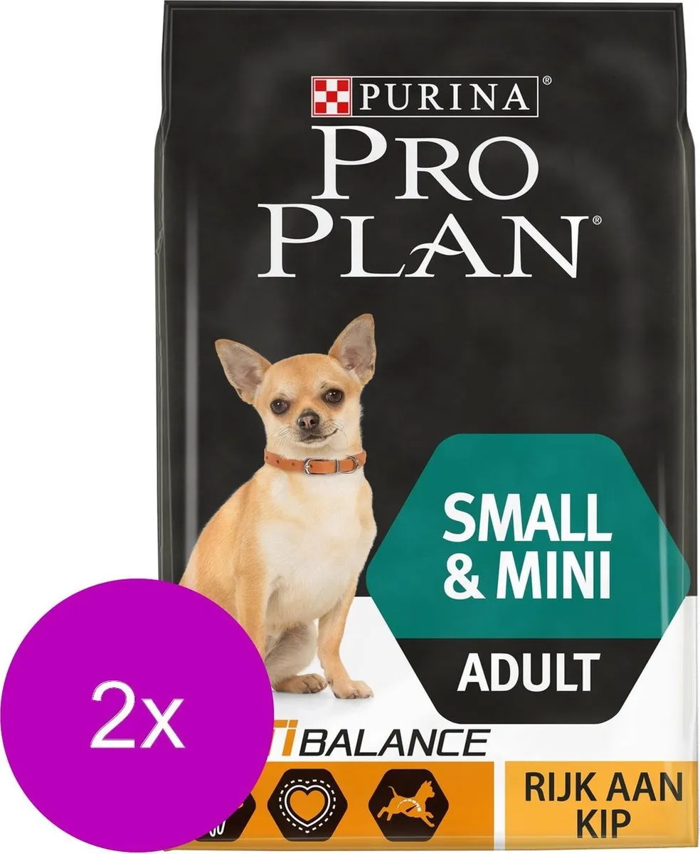 Pro Plan Dog Adult Small & Mini Breed Kip - 2x3kg