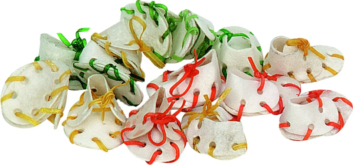 Flamingo Hondensnacks Schoentjes Buffelhuid - 50 Stuks
