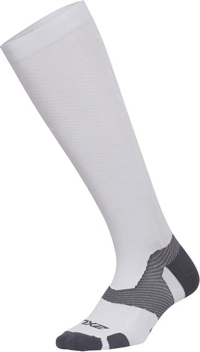 2XU Vectr L.Cush Lange Sokken - Wit/Grijs