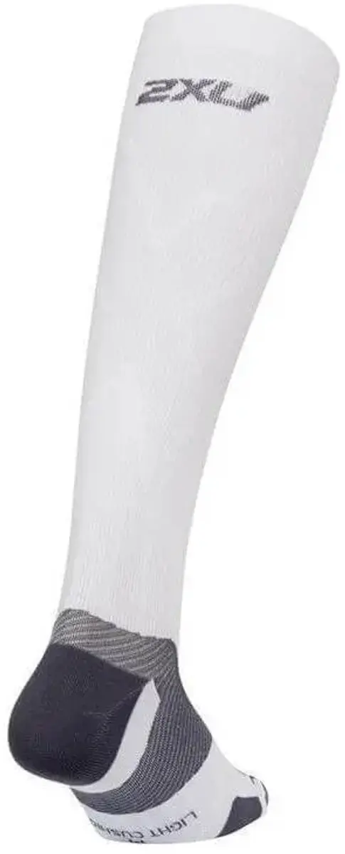 2XU Vectr L.Cush Lange Sokken - Wit/Grijs - afbeelding 3 van 4
