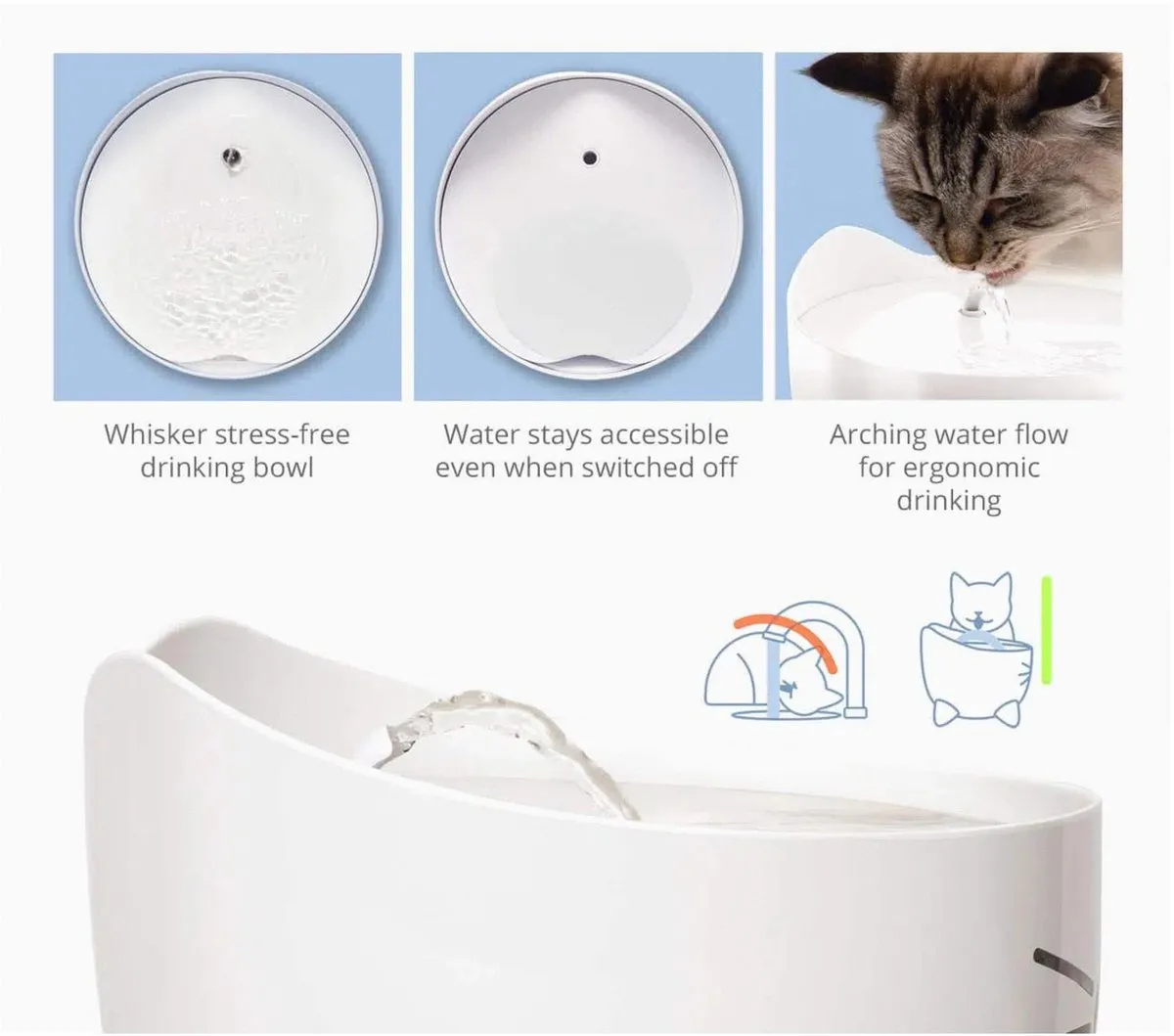 Catit Pixi Drinkfontein Katten 2L - Blauw