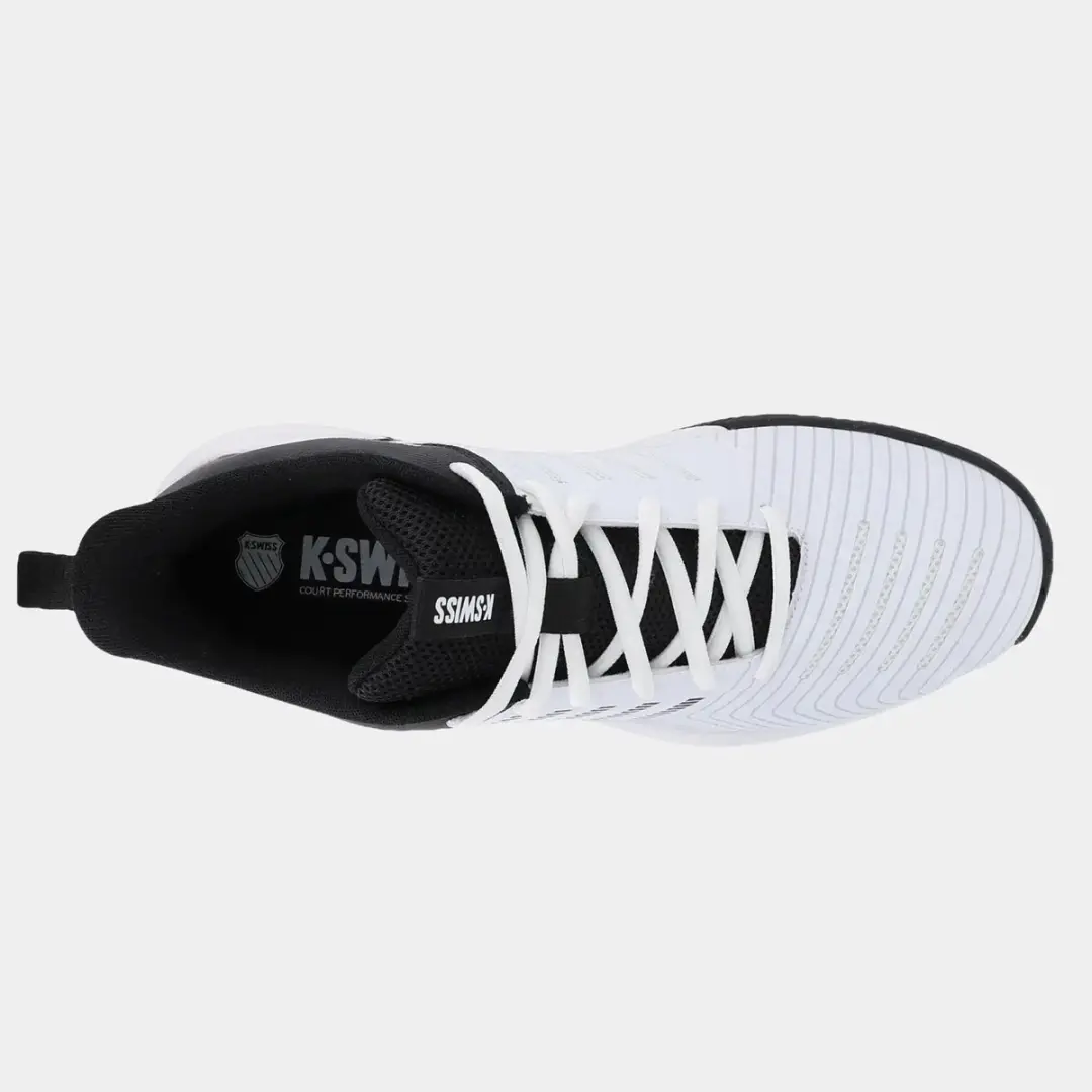 K-Swiss Ultrashot Light Clay Heren Tennisschoen - Wit/Zwart - afbeelding 6 van 6