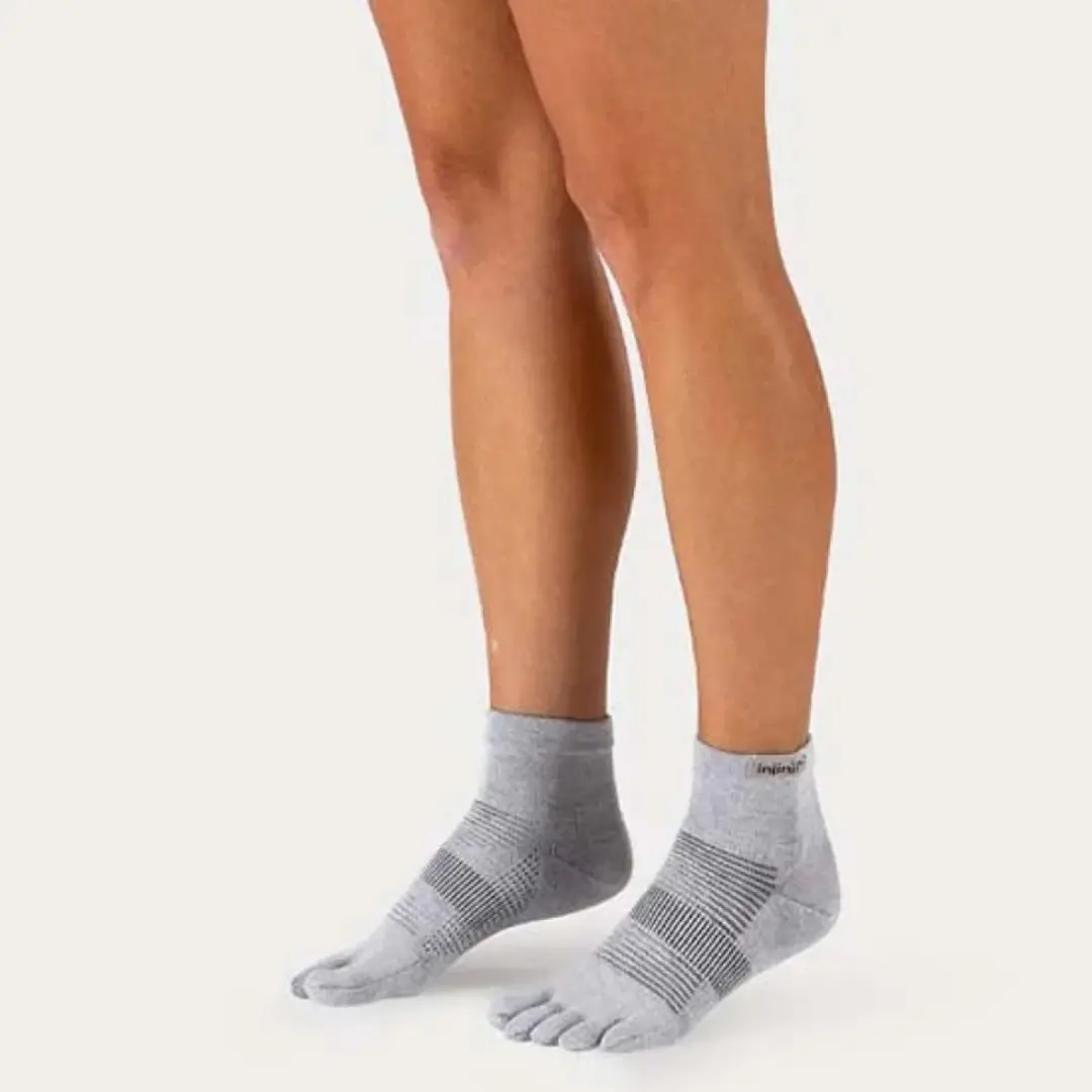 Injinji Run Mini-Crew Lightweight Teensokken - Grijs - afbeelding 3 van 5