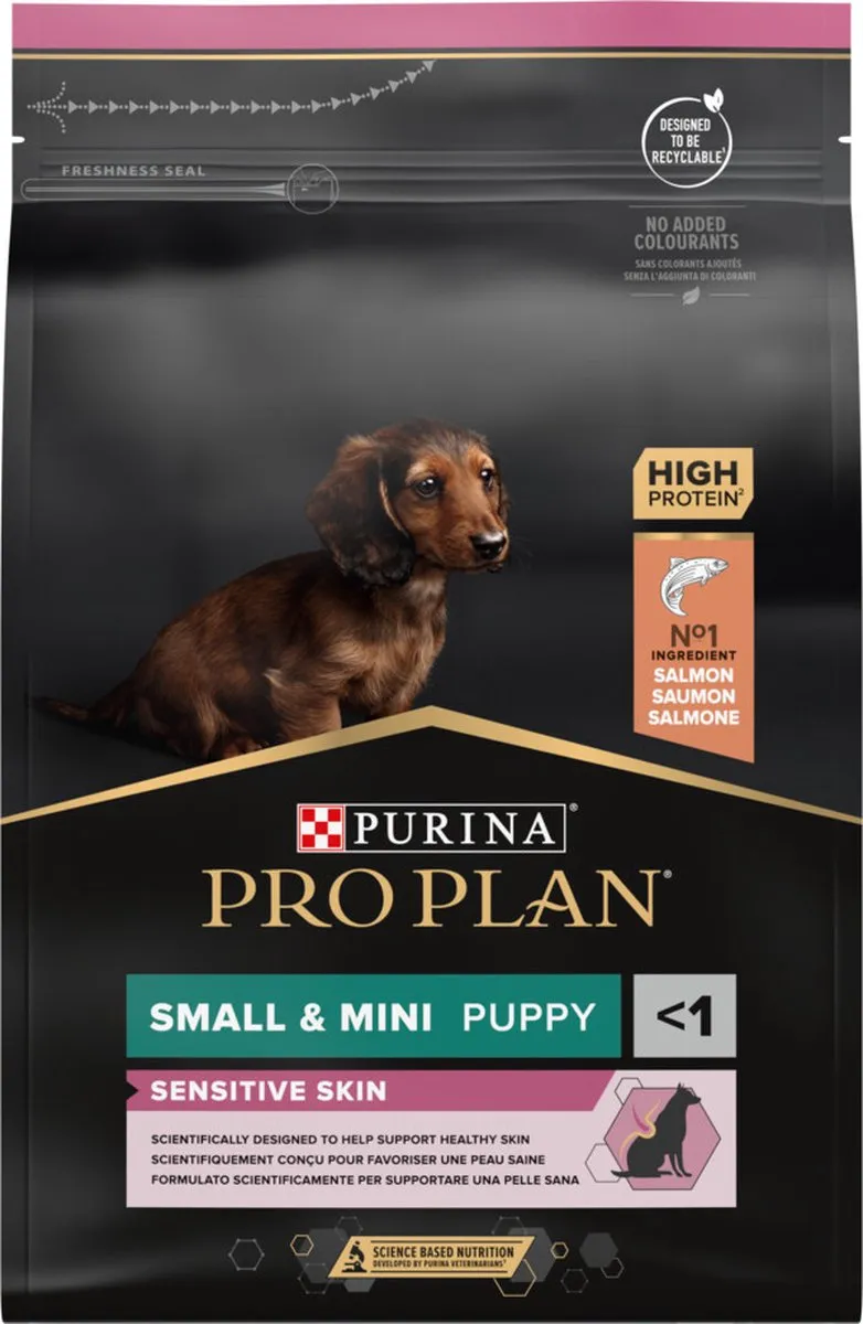 Pro Plan Puppy Small & Mini Zalm 3kg - 4 Stuks