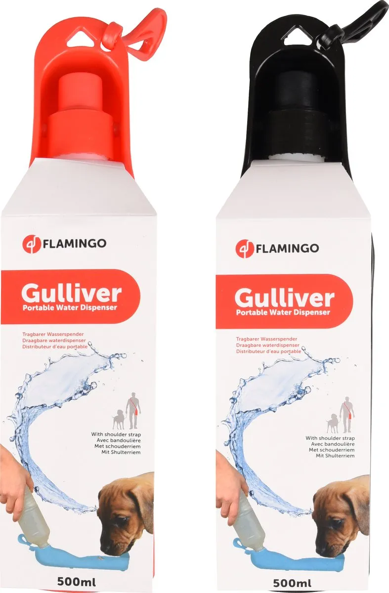 Flamingo Honden Drinkfles - 1 Stuks