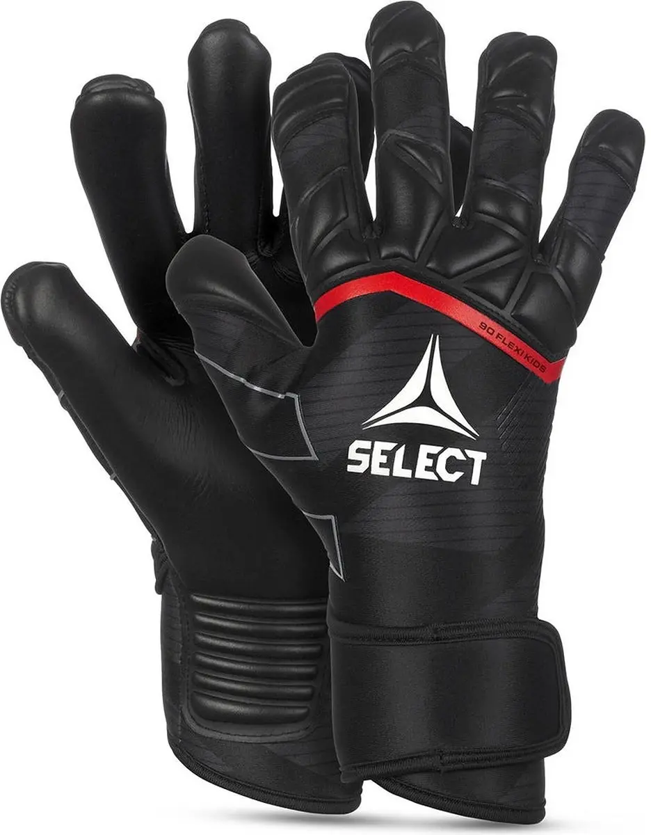 Select 90 Flexi V24 Keepershandschoenen Kinderen - Zwart/Rood
