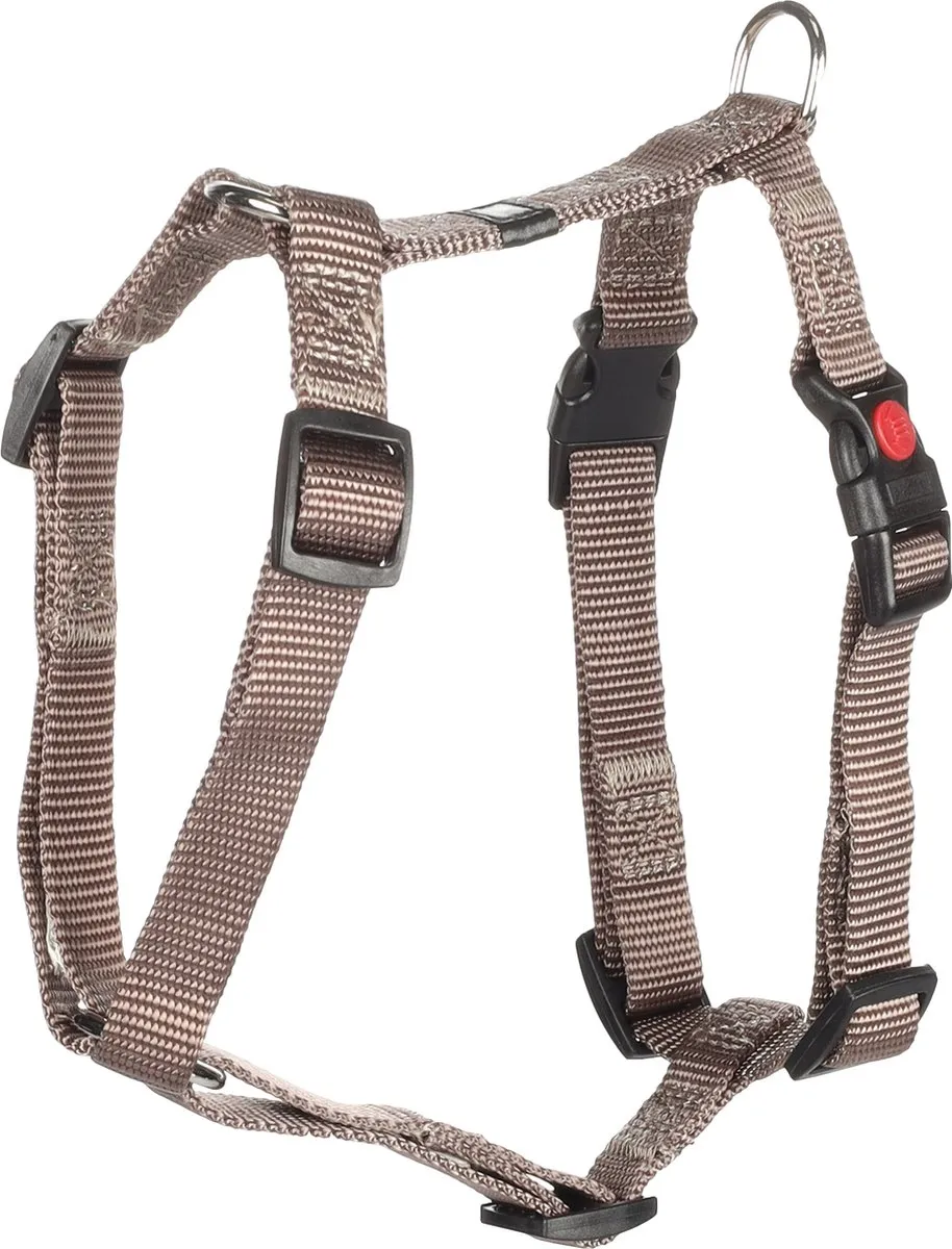 Flamingo Ziggi H-harnas Taupe S 35-50cm
