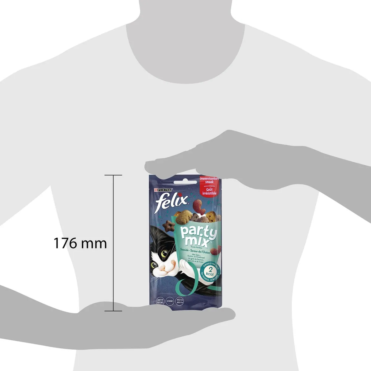 Felix Party Mix Kattensnacks 8x60g - afbeelding 6 van 6