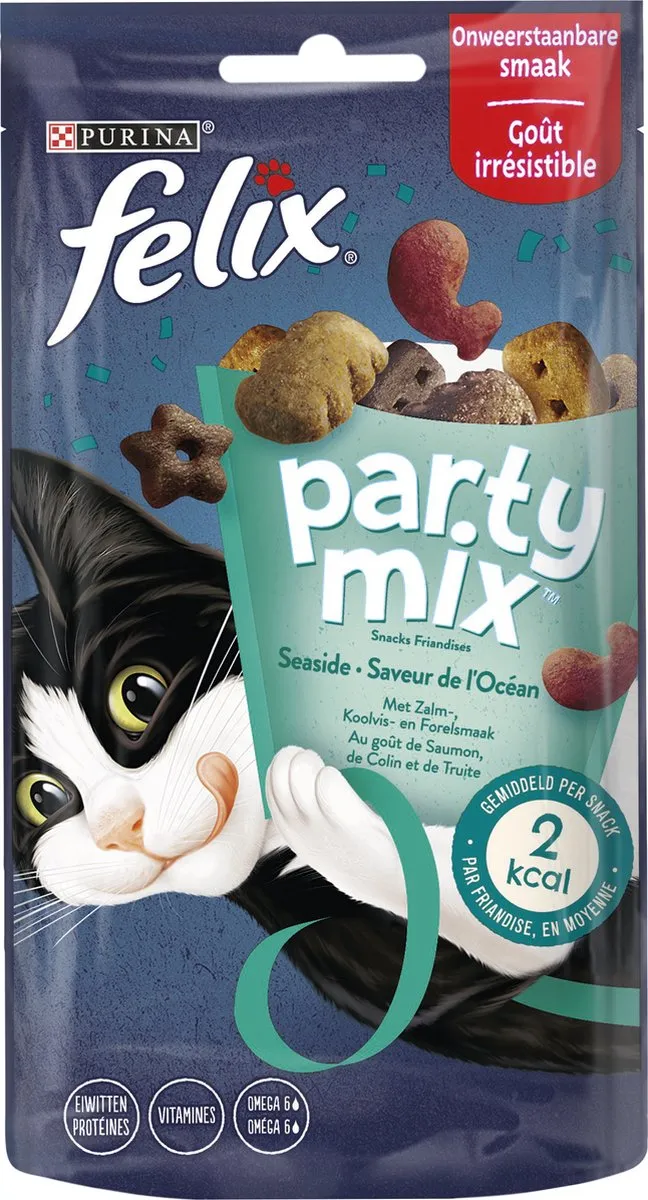 Felix Party Mix Kattensnacks 8x60g
