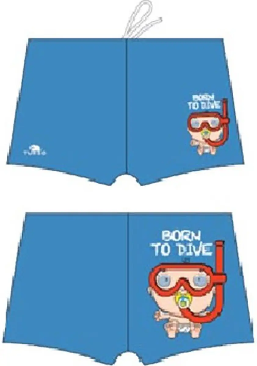 Turbo Born To Dive Zwemboxer Blauw XL Man