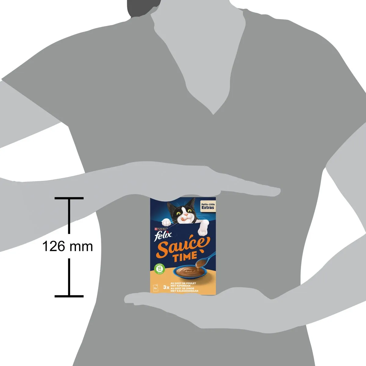 Felix Kattensnack Sauce Time Kip & Kalkoen - 24 Stuks
