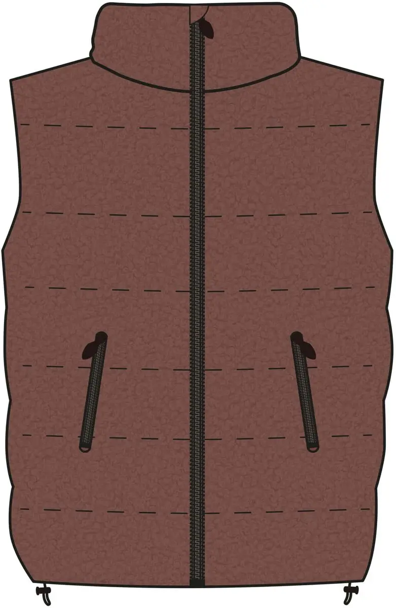 EQPRO Charlotte Mouwloos Donsjack Dames - Burnt Umber - M - afbeelding 5 van 5