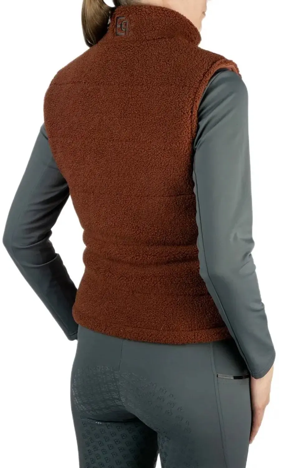 EQPRO Charlotte Mouwloos Donsjack Dames - Burnt Umber - M - afbeelding 2 van 5