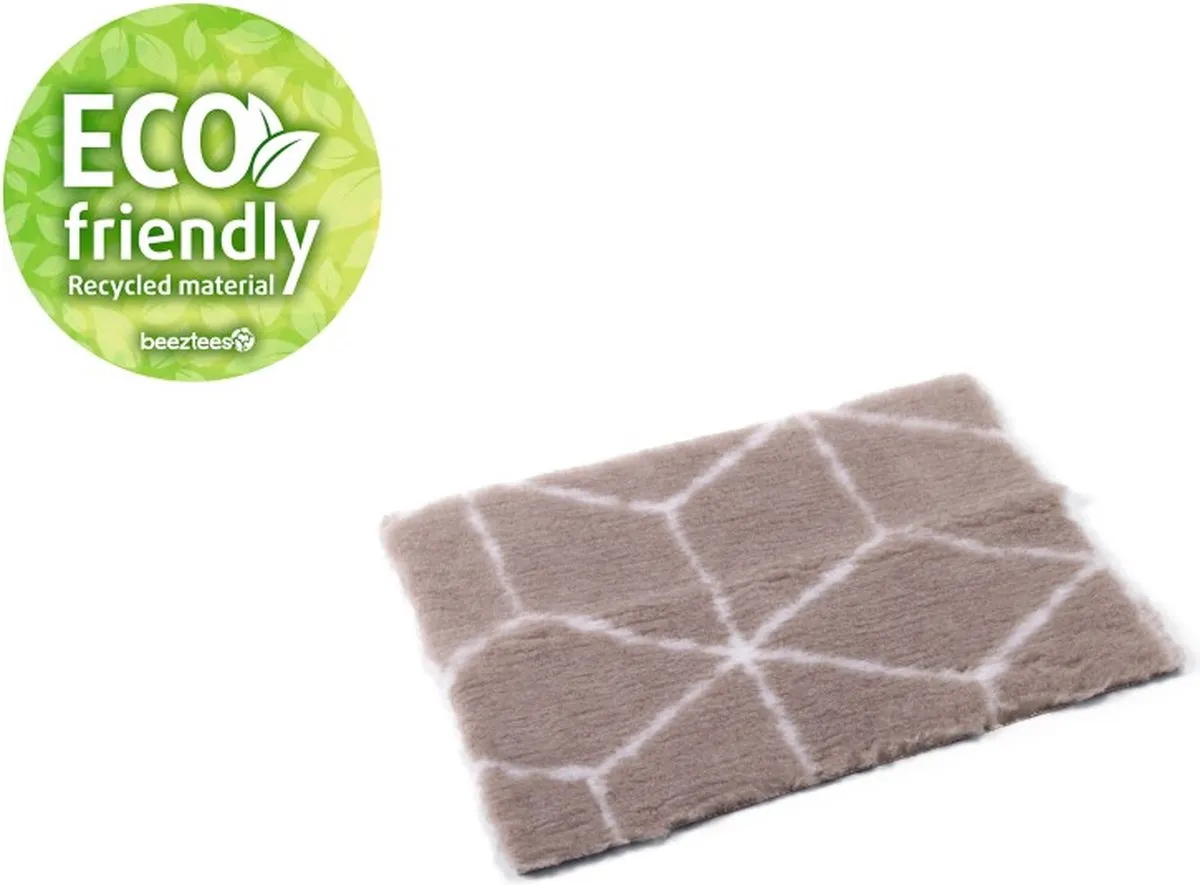 Beeztees Eco Vetbed Bench Beige/Wit 78x55cm