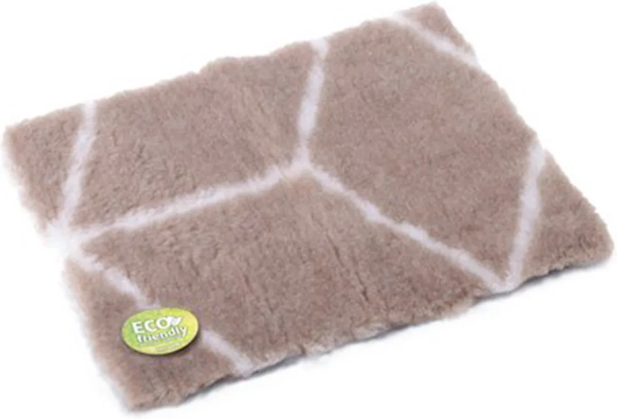 Beeztees Eco Vetbed Bench Beige/Wit 78x55cm