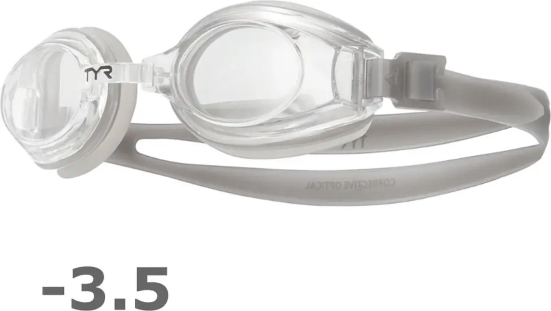 TYR Zwembril op sterkte -3.5 Transparant (clear)