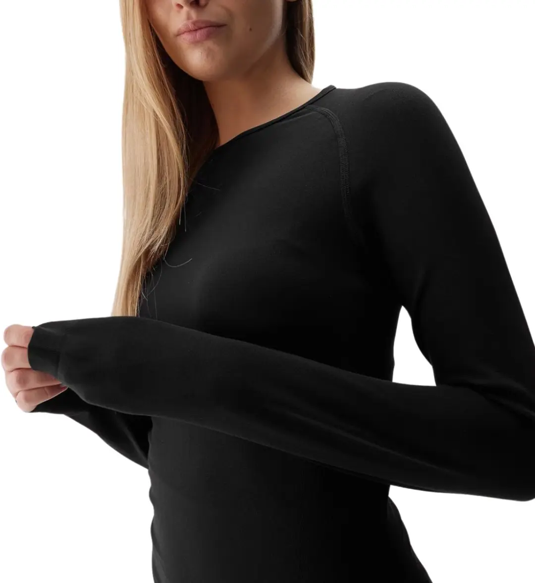4F Dames Thermoactief T-shirt - Zwart - M/L - afbeelding 4 van 5