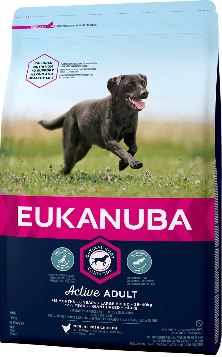 Eukanuba Adult Large Breed Kip Hondenbrokken 12kg - afbeelding 6 van 6