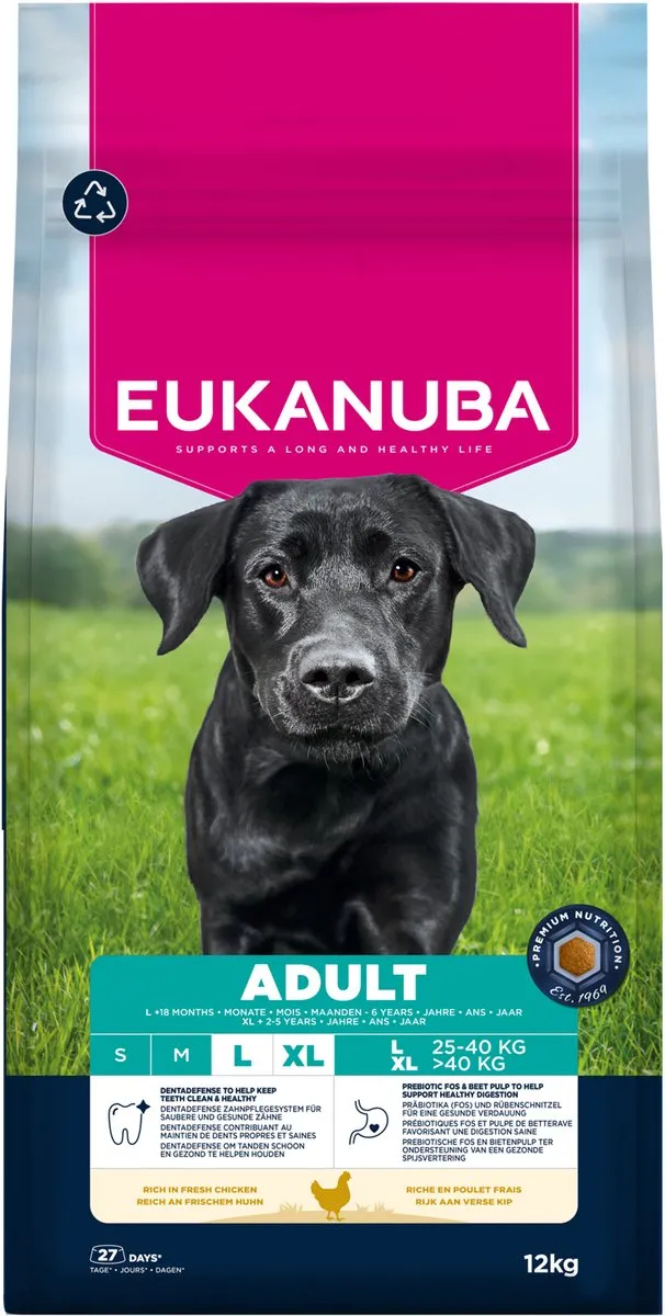 Eukanuba Adult Large Breed Kip Hondenbrokken 12kg