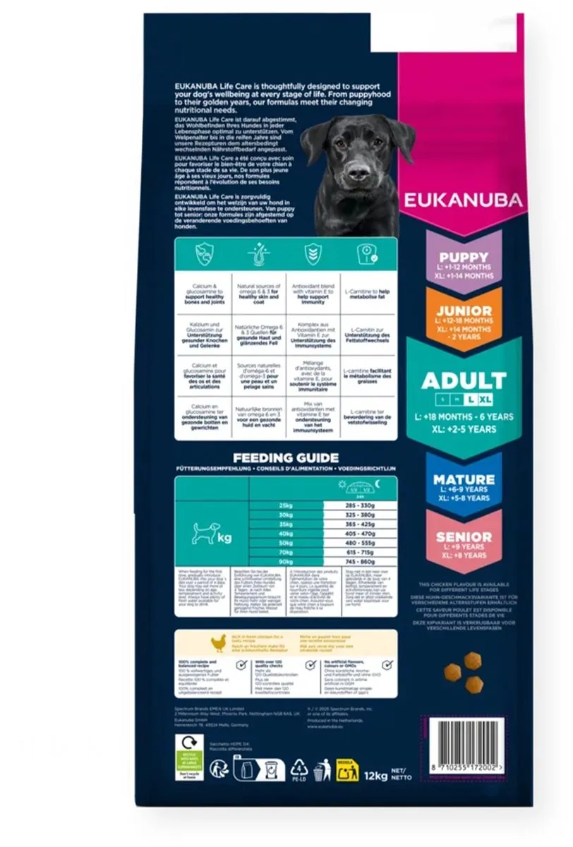 Eukanuba Adult Large Breed Kip Hondenbrokken 12kg