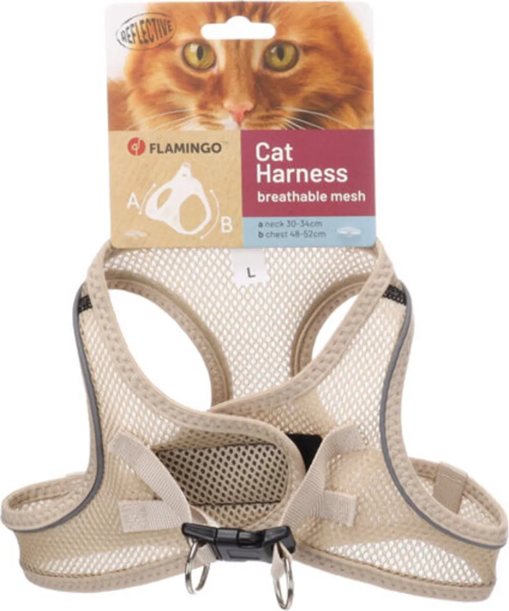 Flamingo Step&Go Berta Kattenharnas - L