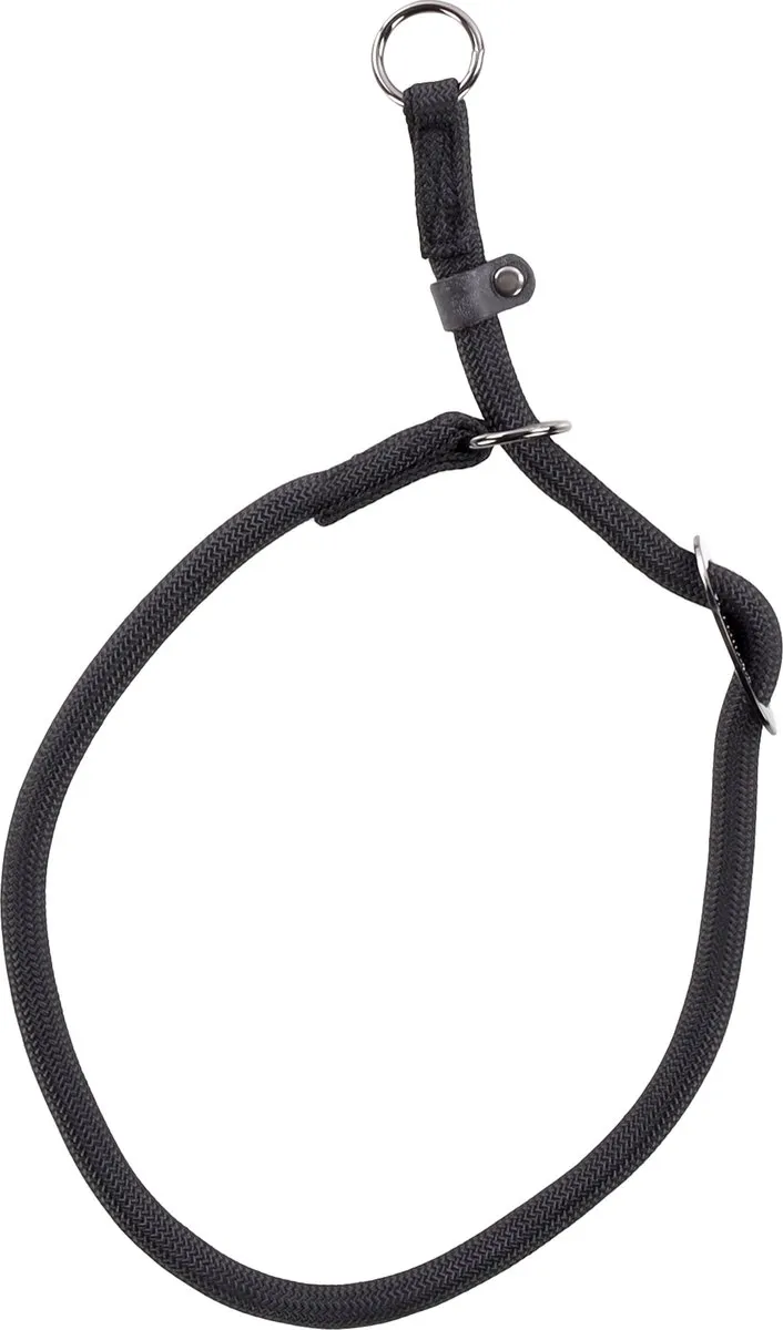 Flamingo Aiden Anti-Trek Halsband Zwart XL 60cm
