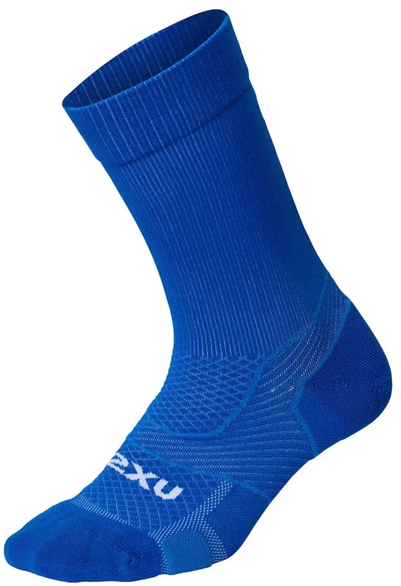 2XU Vector Cushion Crew Sokken - Surf/White