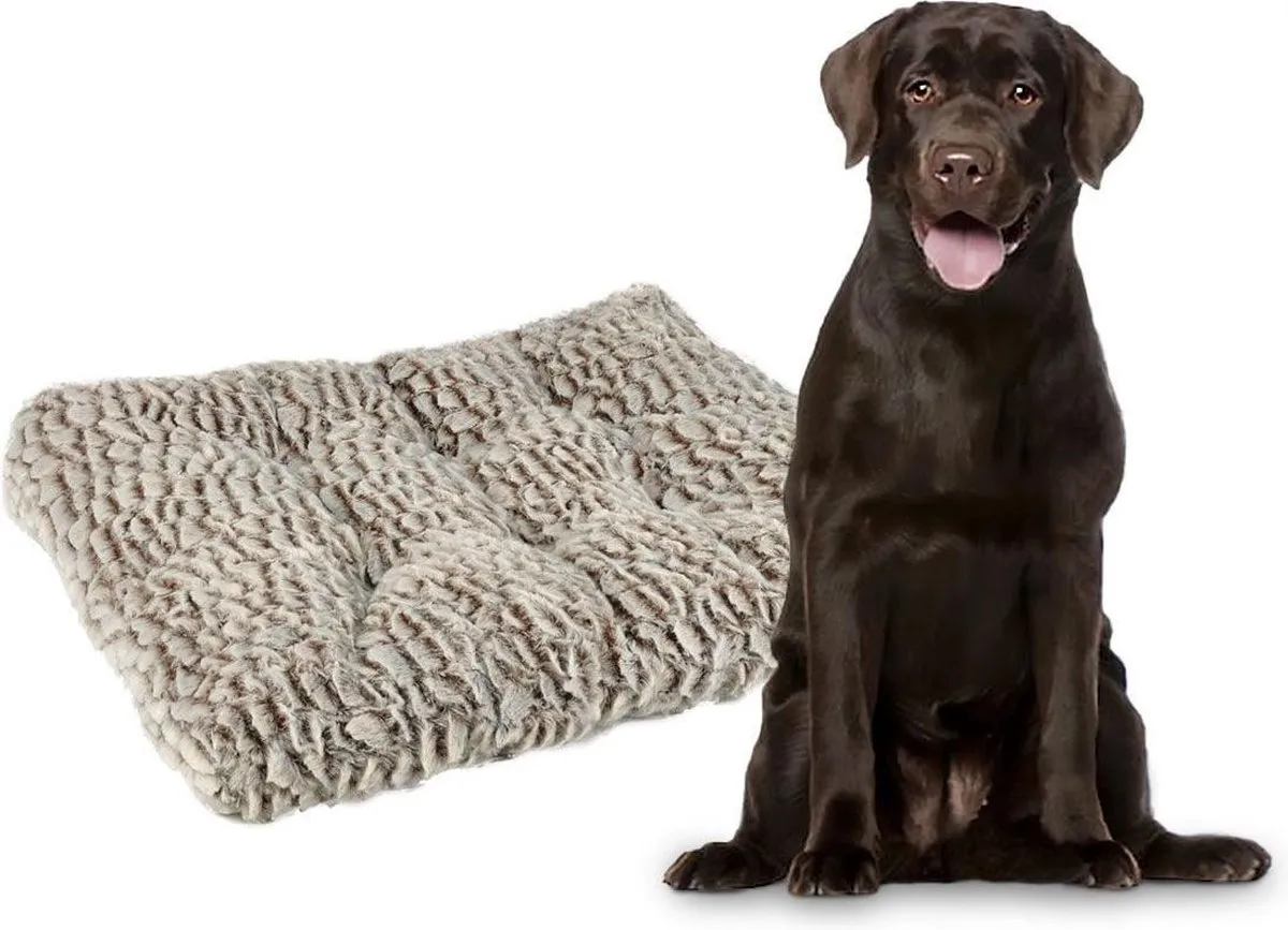 Flamingo Snoozzy Hondenkussen 120x80cm - Grijs