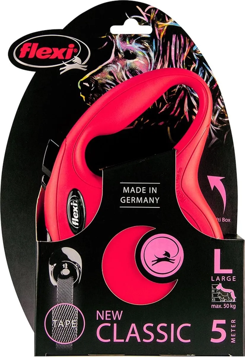 Flexi New Classic Tape Rood L - 5m - afbeelding 6 van 6